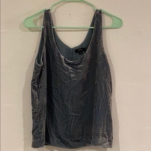 NEVER WORN J CREW velvet grey tank